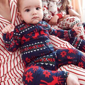 Holiday HannaSoft™ Sleeper - Dear Deer on Navy